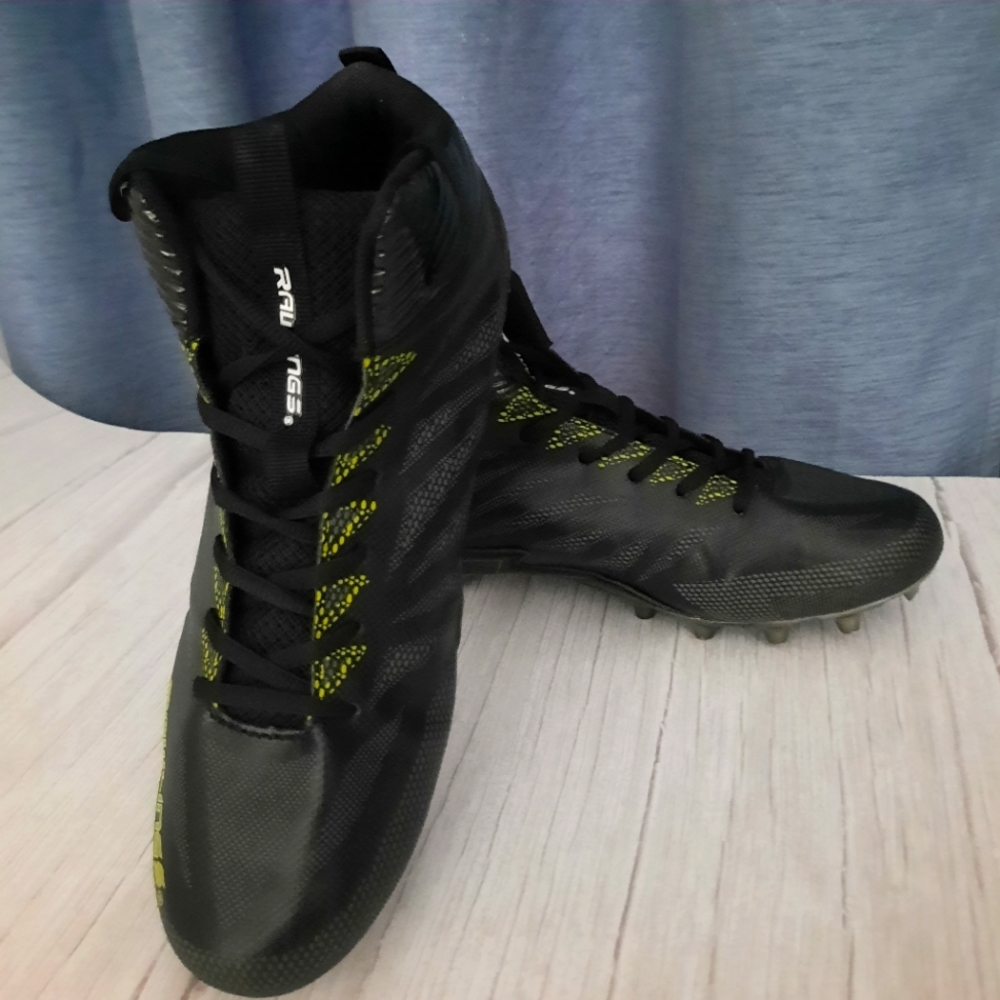 Rawlings Stinger MID Football Shoes Men's Size 10 Black